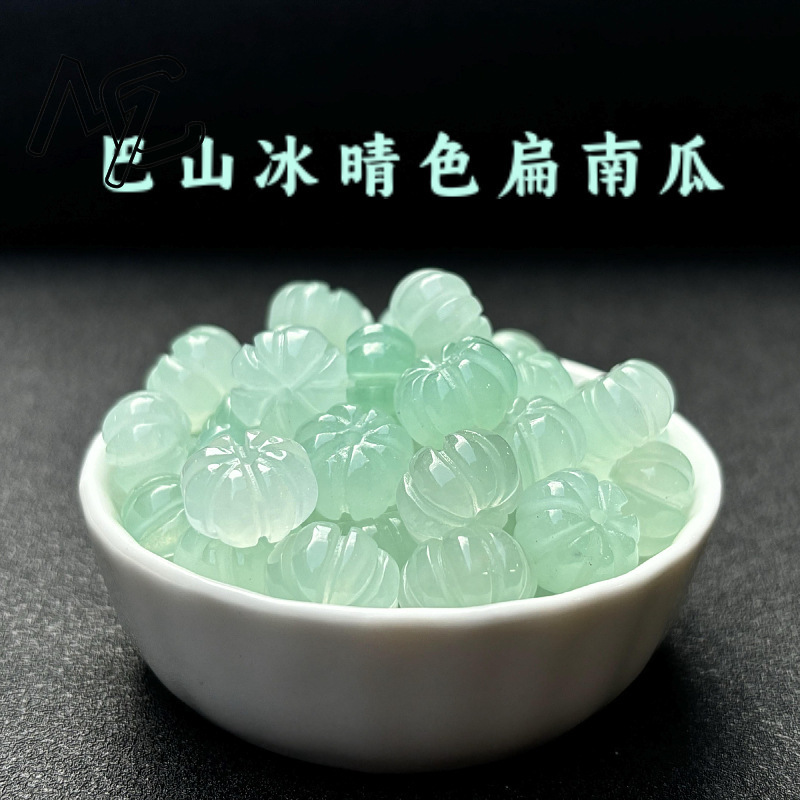 Men Accessories Jewellery - 10pcs A Green Jade Pumpkin Beads