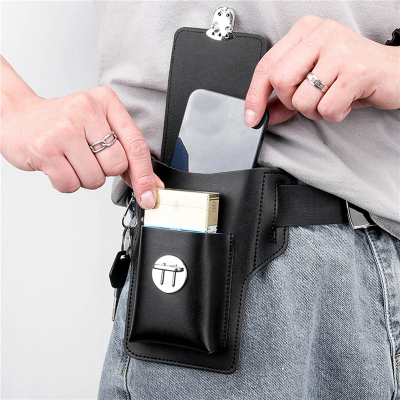 Men Accessories Pack - Multifunctional Pu Leather Pack Phone Belt