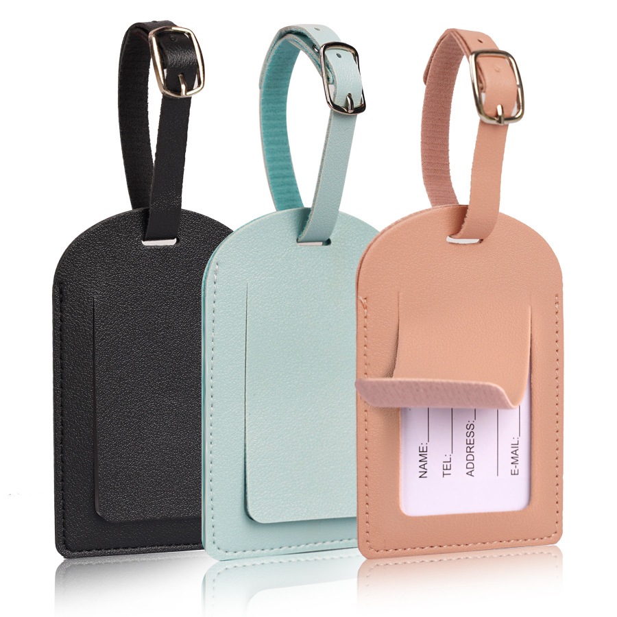 Women Men Luggage Tags PU Leat - مراجعة Men'S Accessories Holder وسعره