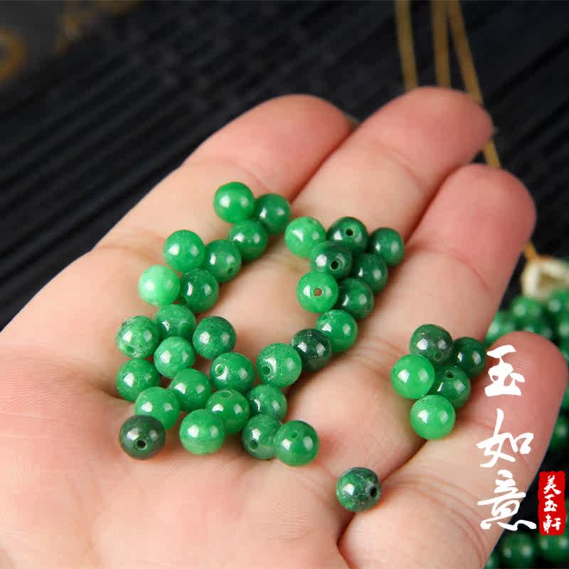 100PC Natural A Green Jade 4mm - مراجعة Men Accessories Jewellery وسعره
