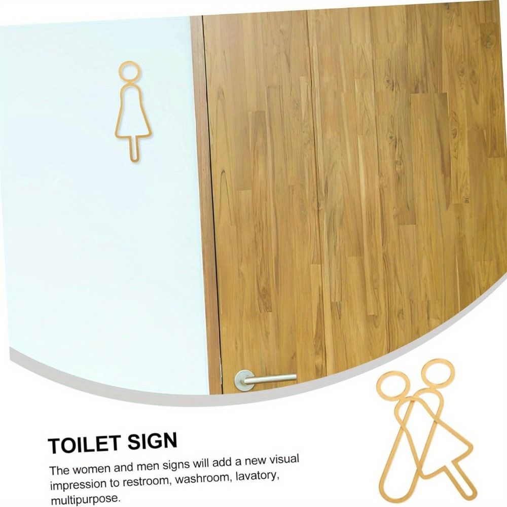 Acrylic Toilet Sign Sticker Me - مراجعة Men Accessories Shop وسعره
