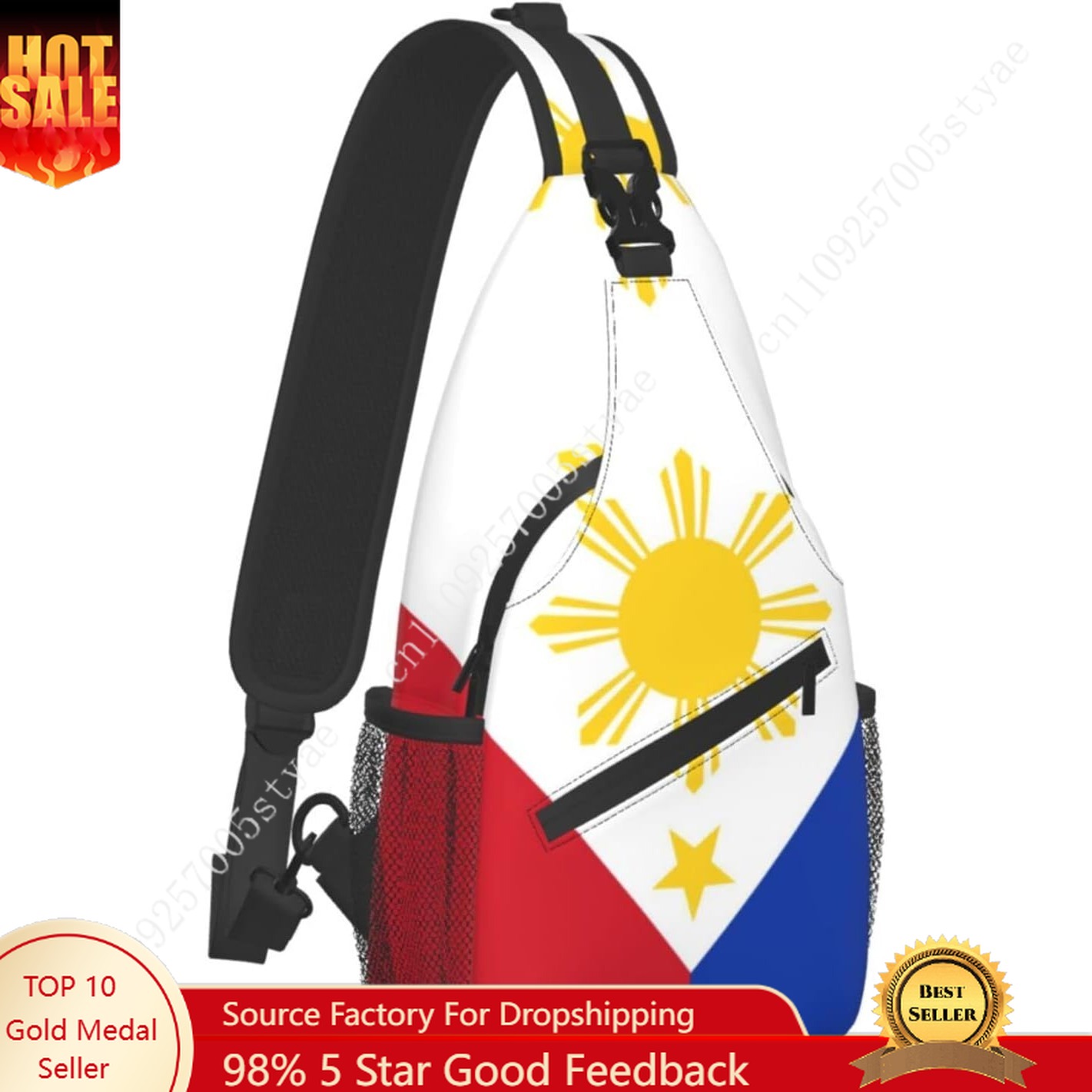 Philippine Flag Sling Backpack - مراجعة Men'S Accessories Philippines وسعره