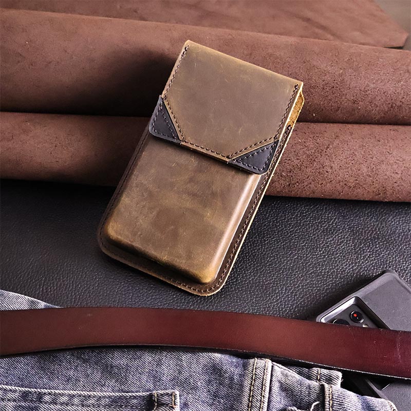 1pcRetro genuine leather waist - مراجعة Men Accessories Pack وسعره