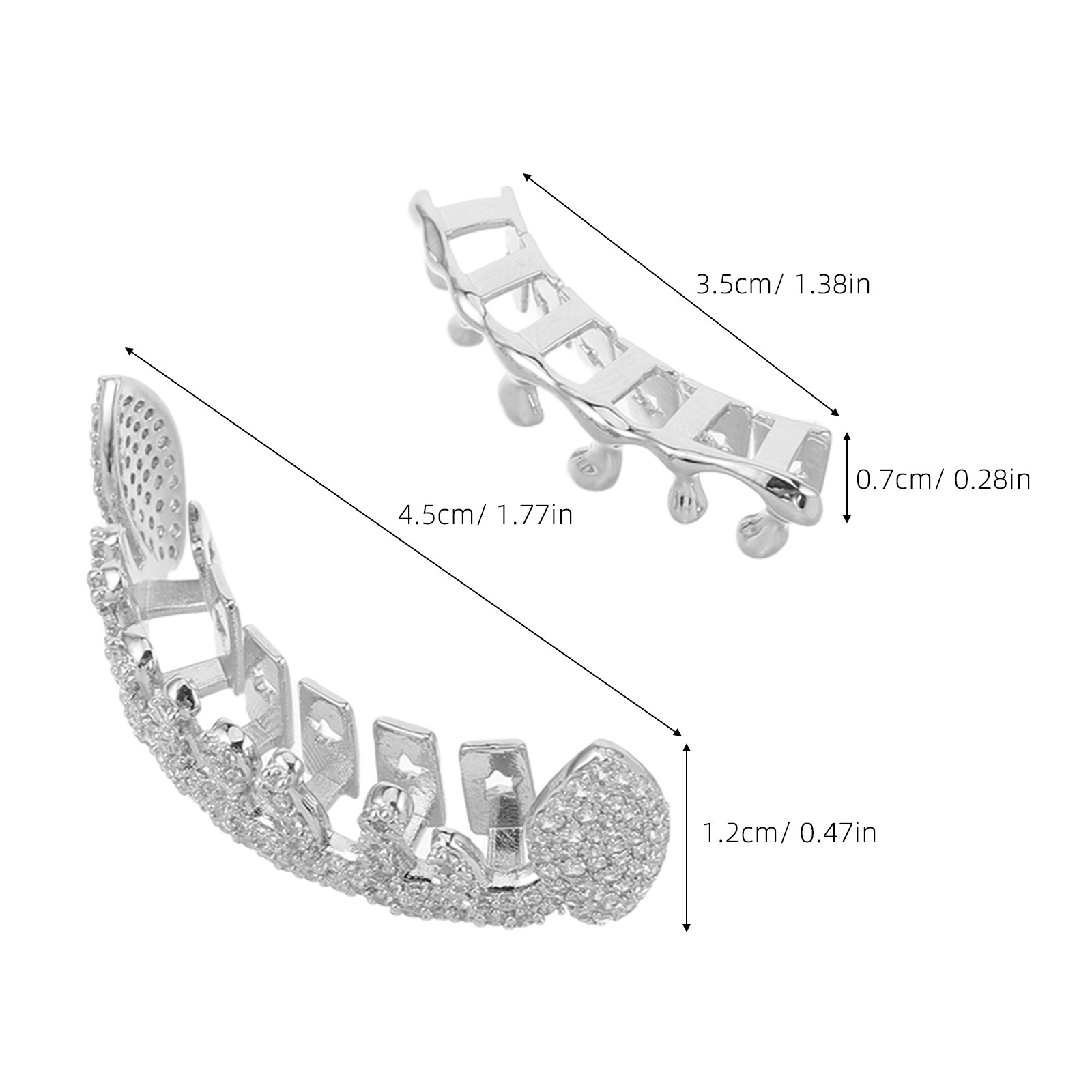 2Pcs Hip Hop Teeth Grill Irreg - مراجعة Mens Accessories Style وسعره