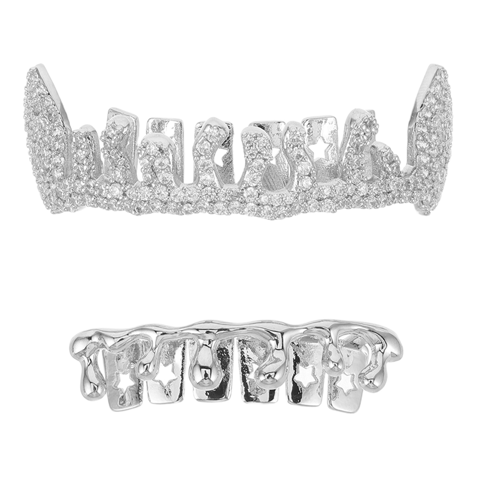 2Pcs Hip Hop Teeth Grill Irreg - مراجعة Mens Accessories Style وسعره