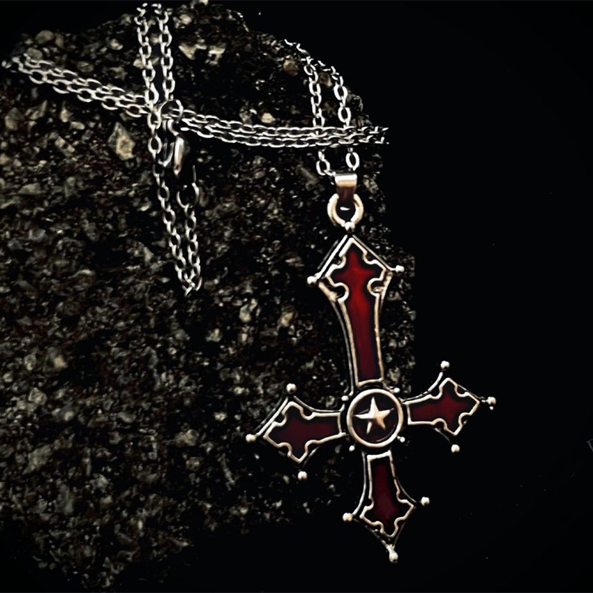 Gothic Cross Necklace For Wome - مراجعة Men'S Vampire Accessories وسعره