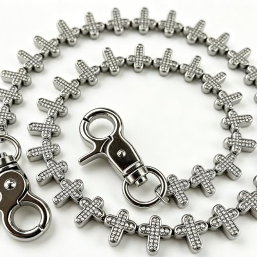 Cross Pants Chain Jeans keycha - مراجعة Men Accessories Silver وسعره