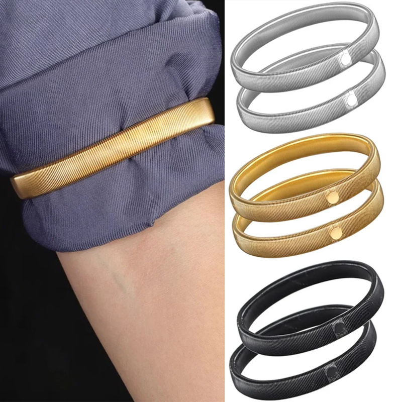 2Pcs Elastic Shirt Sleeve Hold - مراجعة Men'S Accessories Holder وسعره