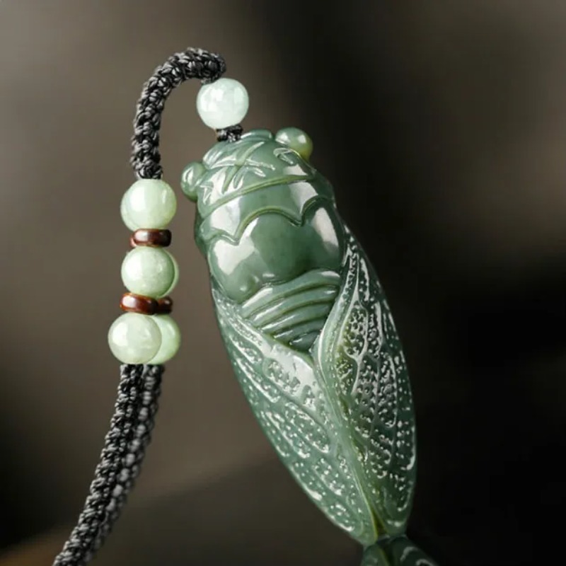Natural Hetian Jade Cicada Pen - مراجعة Men Accessories Jewellery وسعره