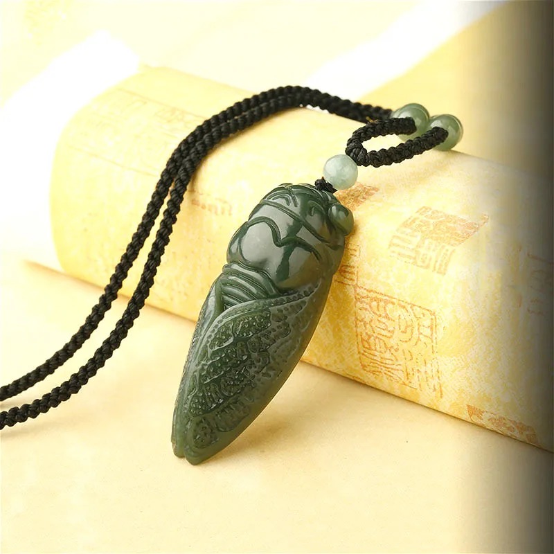 Natural Hetian Jade Cicada Pen - مراجعة Men Accessories Jewellery وسعره