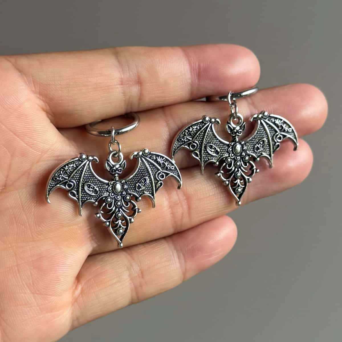 Vampire bat earrings,Gothic je - مراجعة Men'S Vampire Accessories وسعره