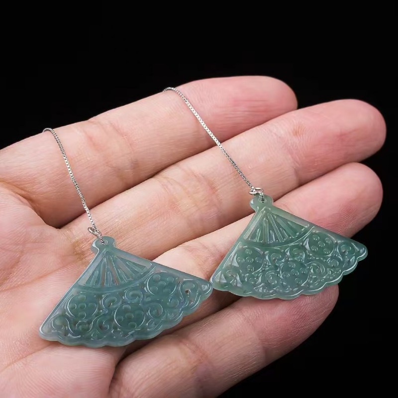 Natural Blue Water Emerald Jad - مراجعة Men Accessories Jewellery وسعره