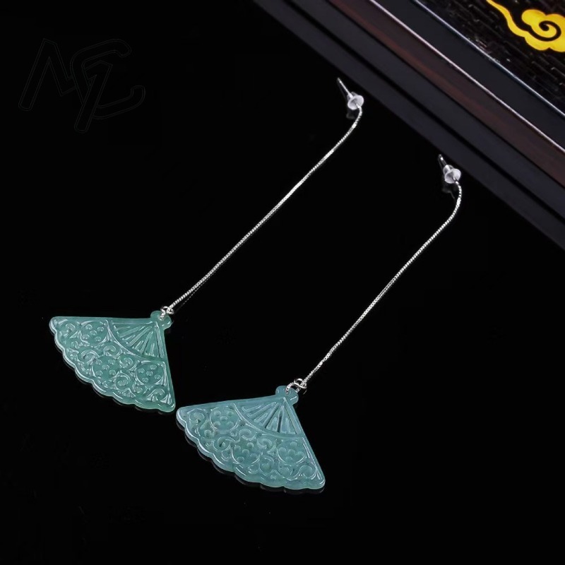 Natural Blue Water Emerald Jad - مراجعة Men Accessories Jewellery وسعره