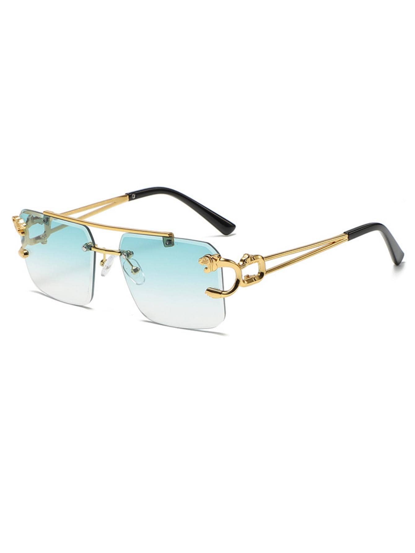 1pair Men Rimless Fashion Glas - مراجعة Mens Accessories Style وسعره