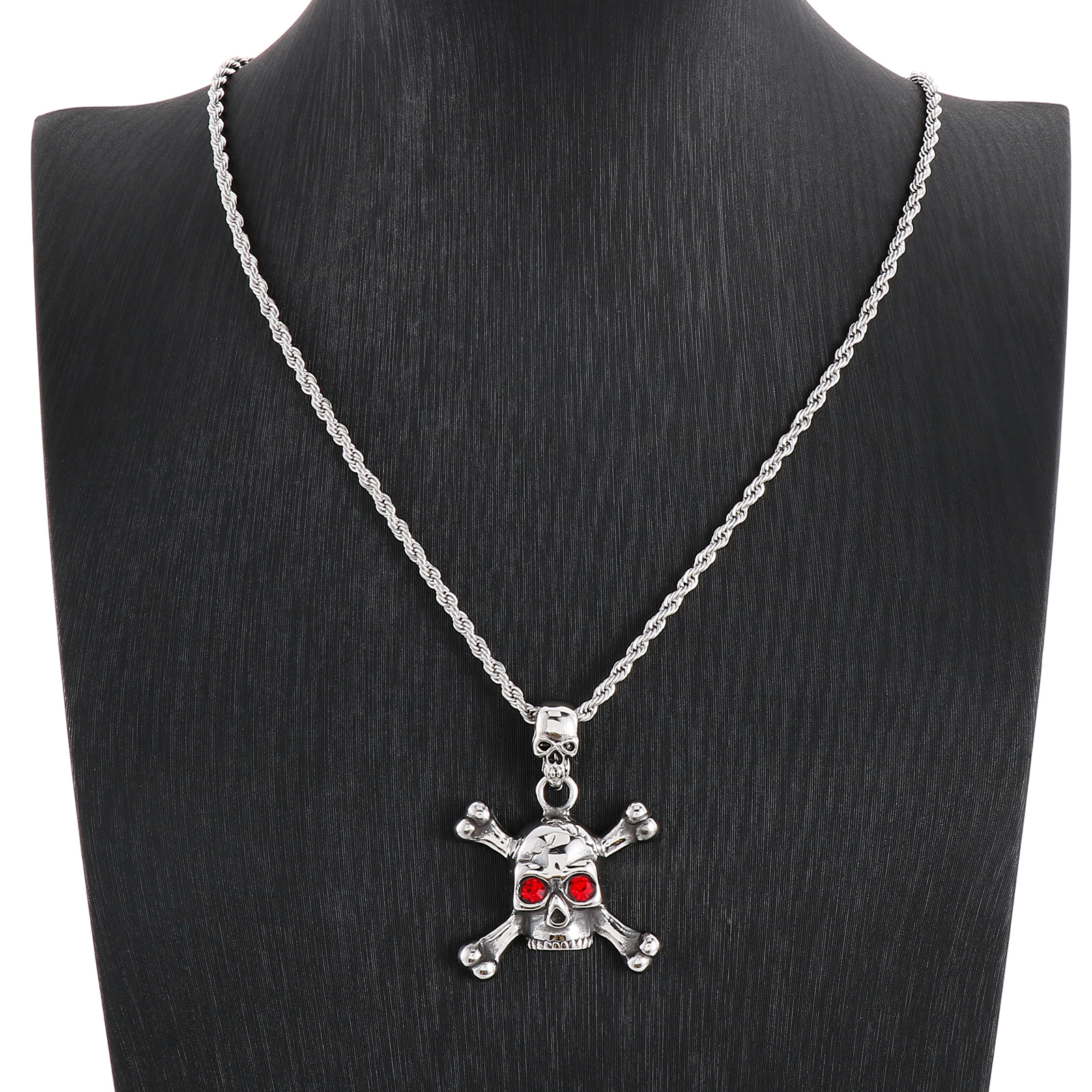 Fongten Stainless Steel Red Ey - مراجعة Men'S Vampire Accessories وسعره