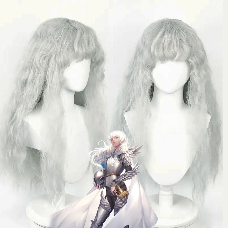 Anime Game Berserk Cosplay Wig - مراجعة Men Accessories Silver وسعره
