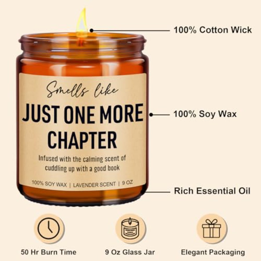 Funny Scented Candle, Book Lov - مراجعة Men Accessories For Birthday Gift وسعره