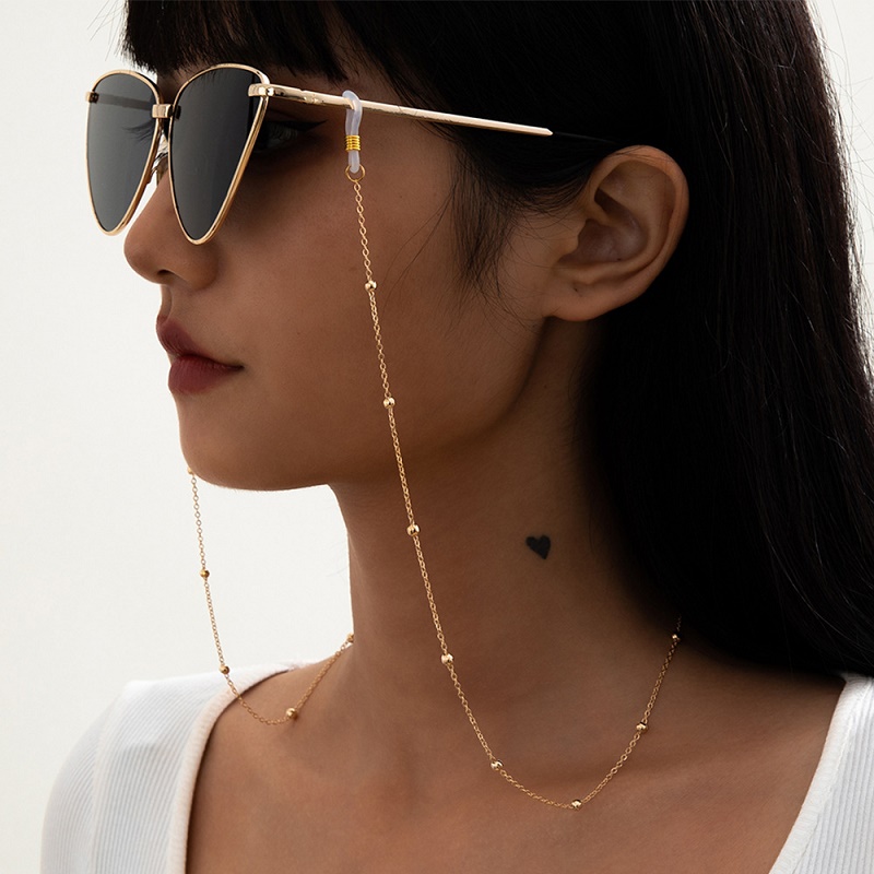 Mask Sunglasses Chains for Wom - مراجعة Men Accessories Silver وسعره