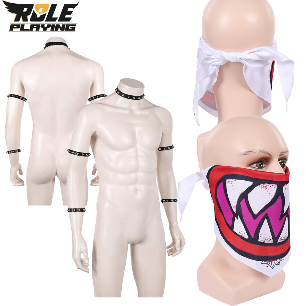Bowser Jr Cosplay Scarf Mask B - مراجعة Men Accessories Pack وسعره