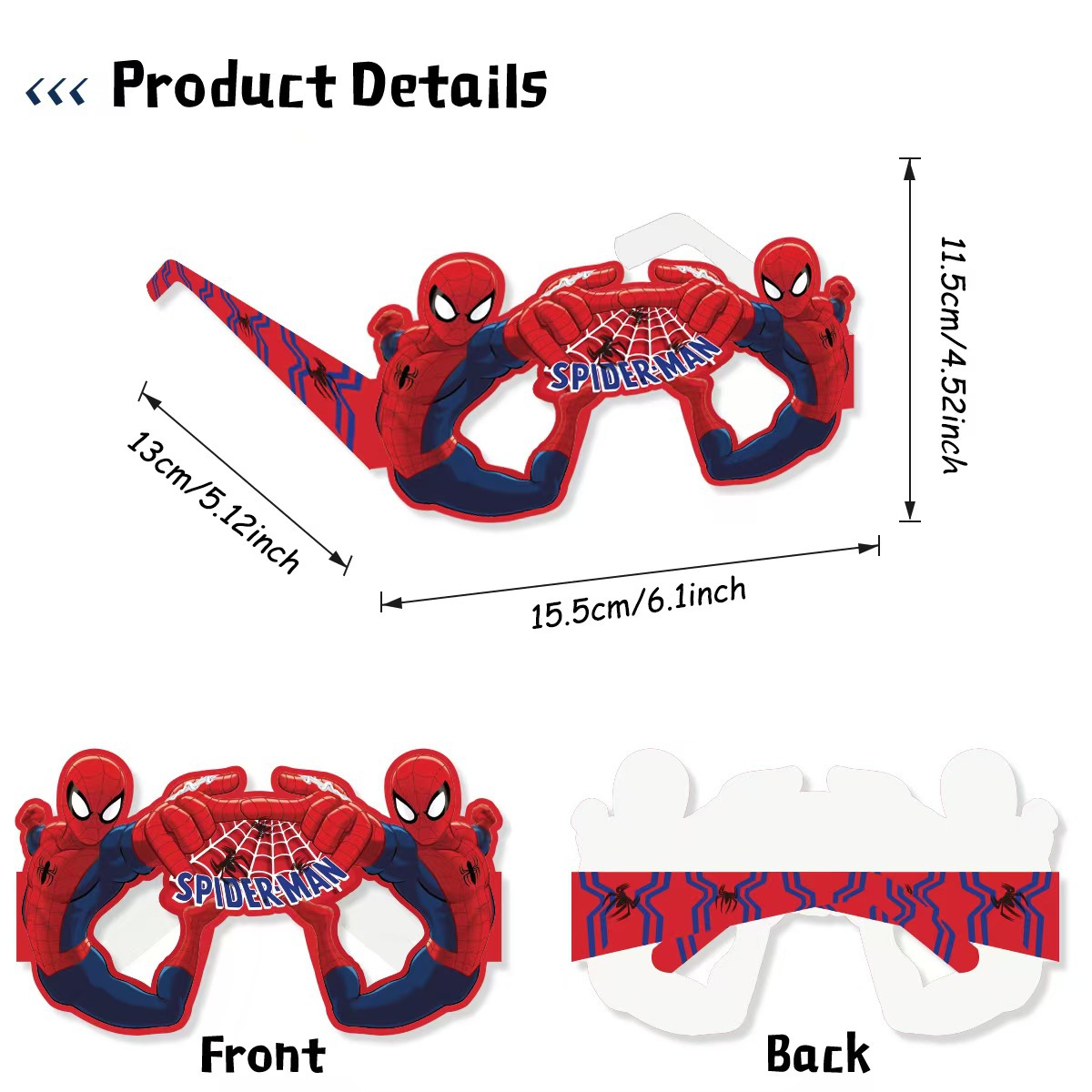 8PCS Spider-Man Paper Eco-Frie - مراجعة Men Accessories For Birthday Gift وسعره
