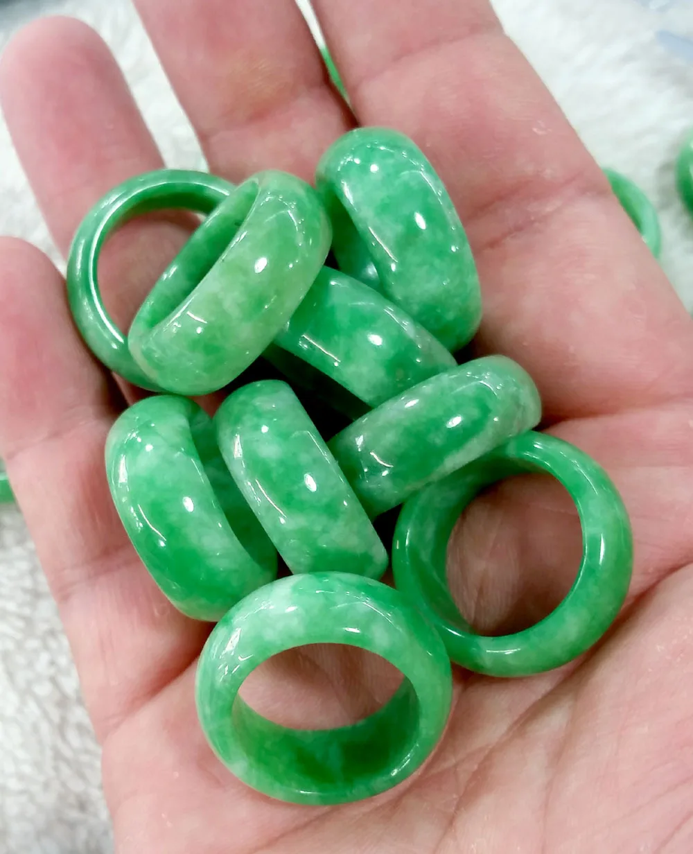 Natural Green Jade Ring Jadeit - مراجعة Men Accessories Silver وسعره