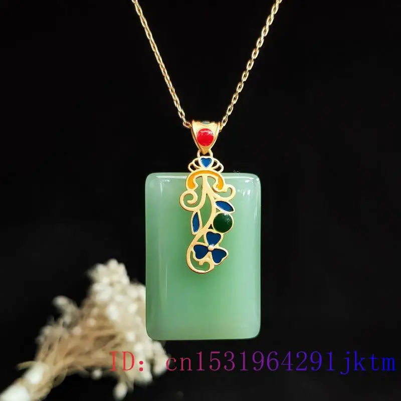 Jade Pendant Necklace Amulet C - مراجعة Men Accessories Silver وسعره