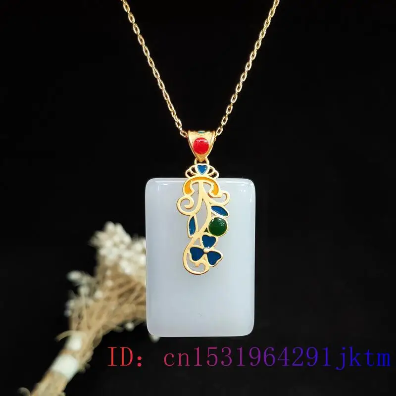 Jade Pendant Necklace Amulet C - مراجعة Men Accessories Silver وسعره