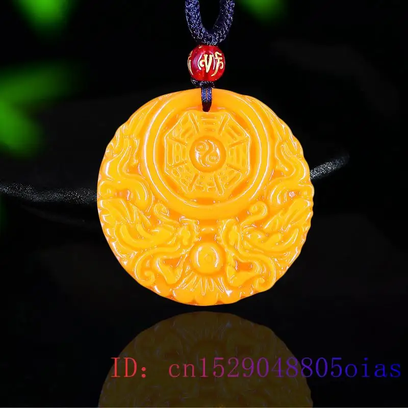 Yellow Jade Dragon Pendant Gif - مراجعة Men Accessories Jewellery وسعره