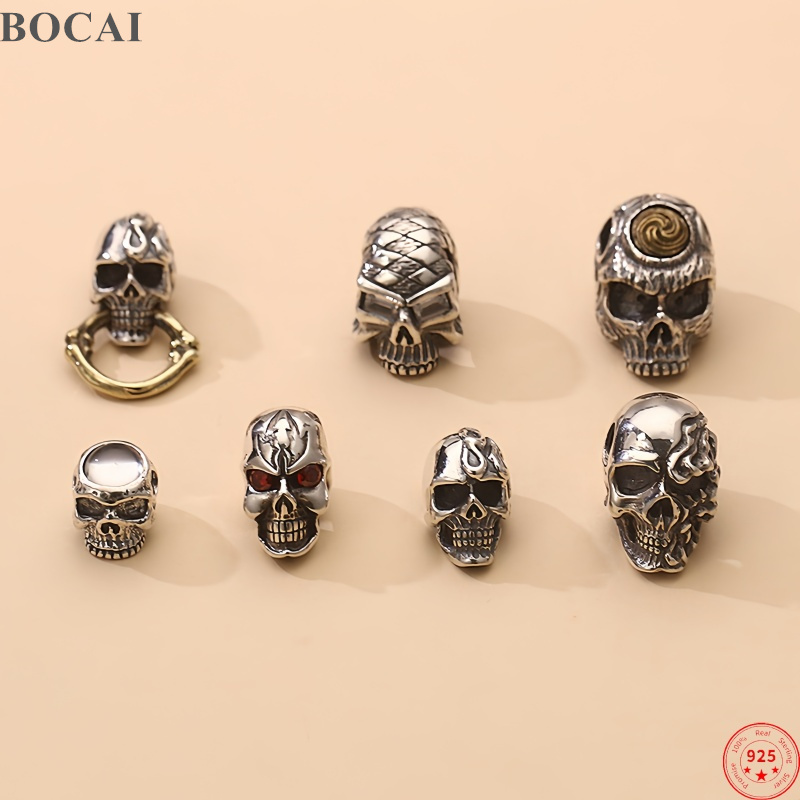 BOCAI NEW S925 Silver Charm Pe - مراجعة Men Accessories Silver وسعره