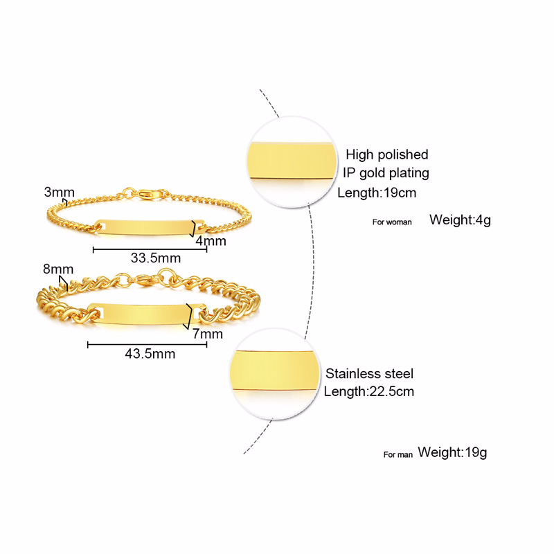Plate Id Tag Bar Bracelet Cuba - مراجعة Men Accessories Chain And Bracelet وسعره