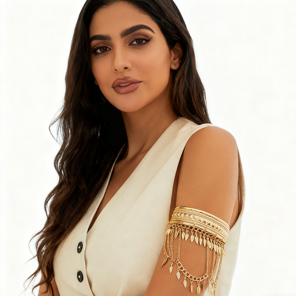 New Trendy Golden Metal Coin L - مراجعة Men Accessories Chain And Bracelet وسعره