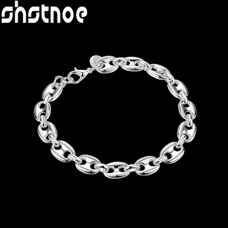Cute 925 Sterling Silver Pig N - مراجعة Men Accessories Chain And Bracelet وسعره