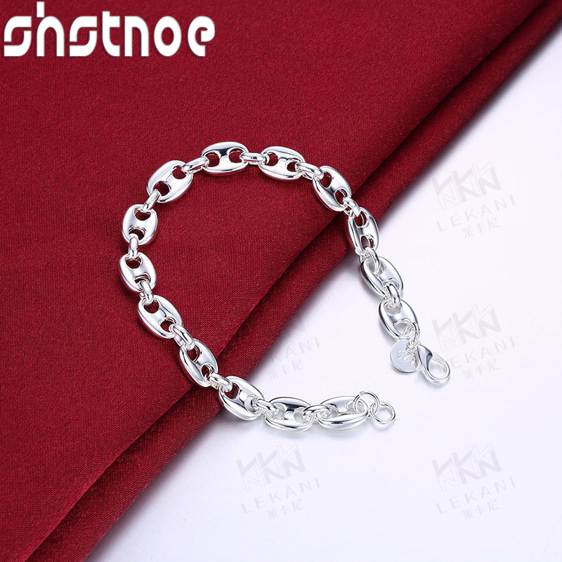 Cute 925 Sterling Silver Pig N - مراجعة Men Accessories Chain And Bracelet وسعره