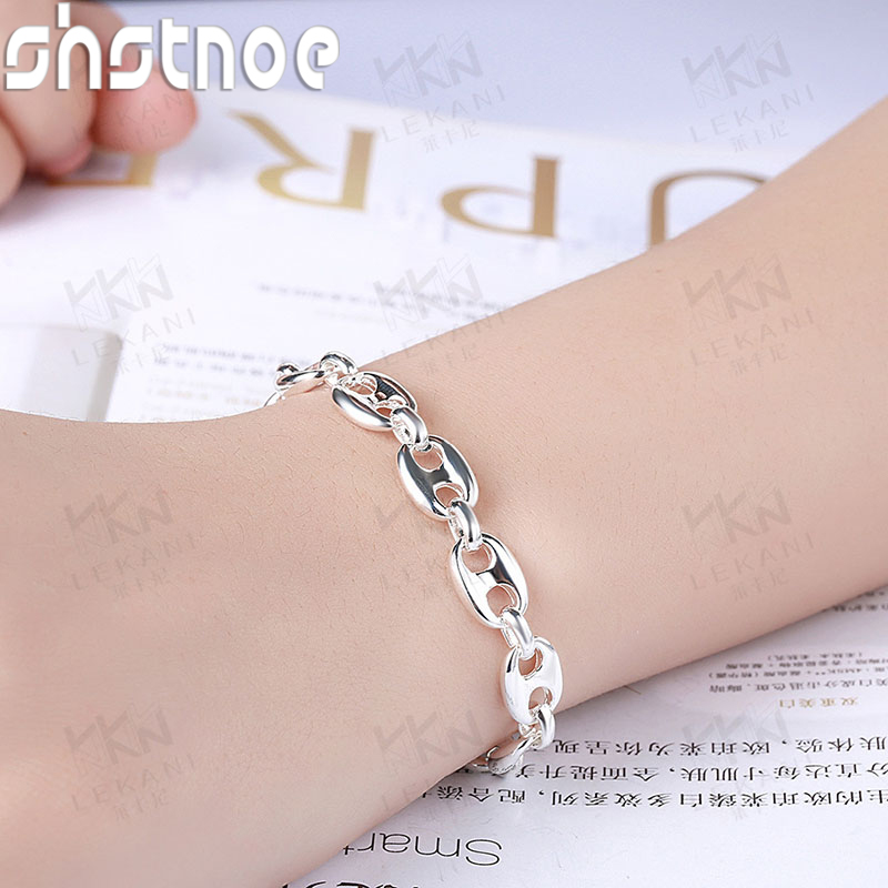 Cute 925 Sterling Silver Pig N - مراجعة Men Accessories Chain And Bracelet وسعره