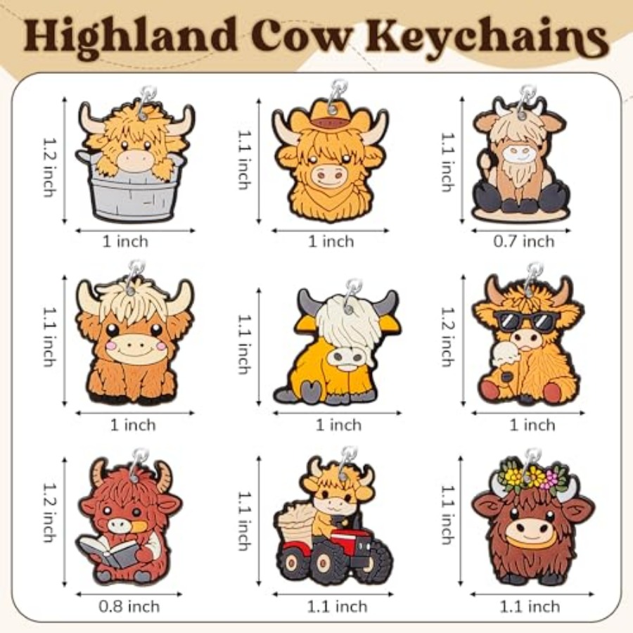 36 Pcs Highland Cow Party Favo - مراجعة Men Accessories For Birthday Gift وسعره