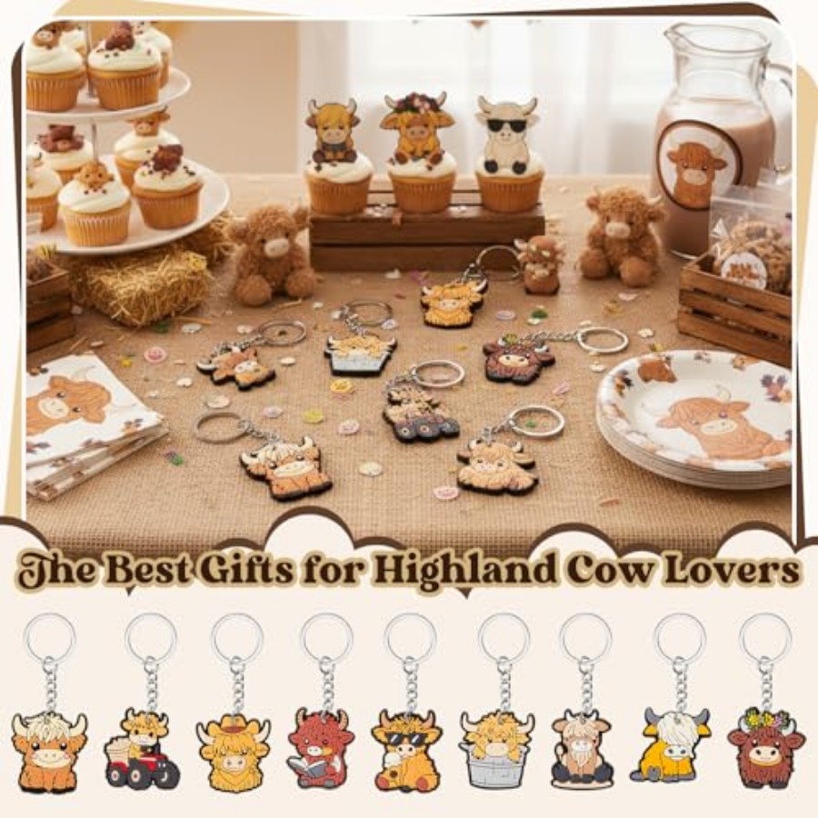36 Pcs Highland Cow Party Favo - مراجعة Men Accessories For Birthday Gift وسعره