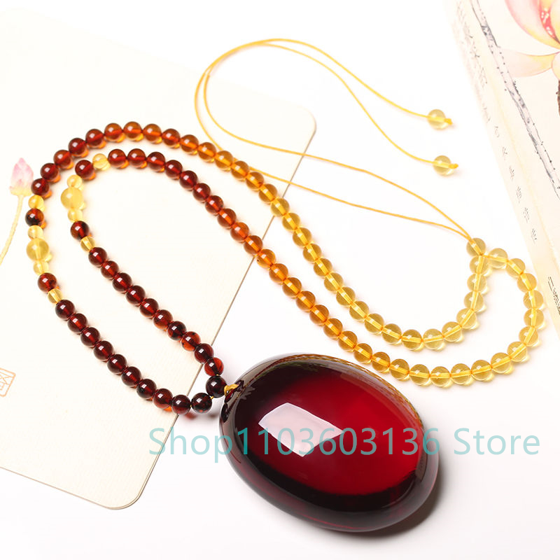 Natural Burgundy Amber Beeswax - مراجعة Men Accessories Jewellery وسعره