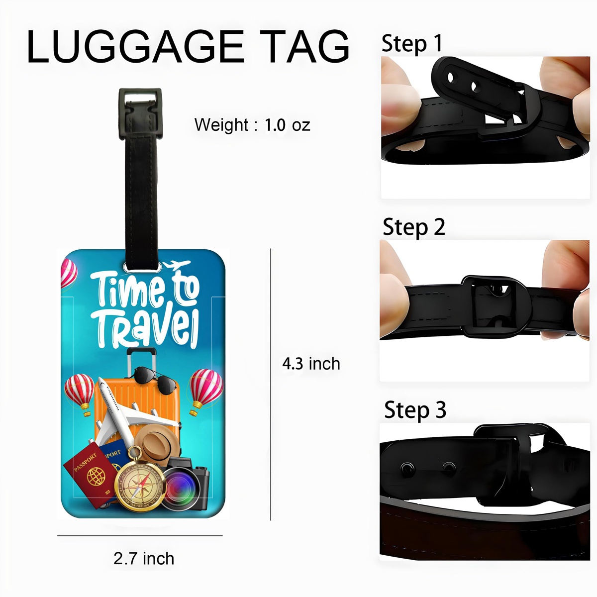 Travel style Luggage Tag Men W - مراجعة Men'S Accessories Holder وسعره