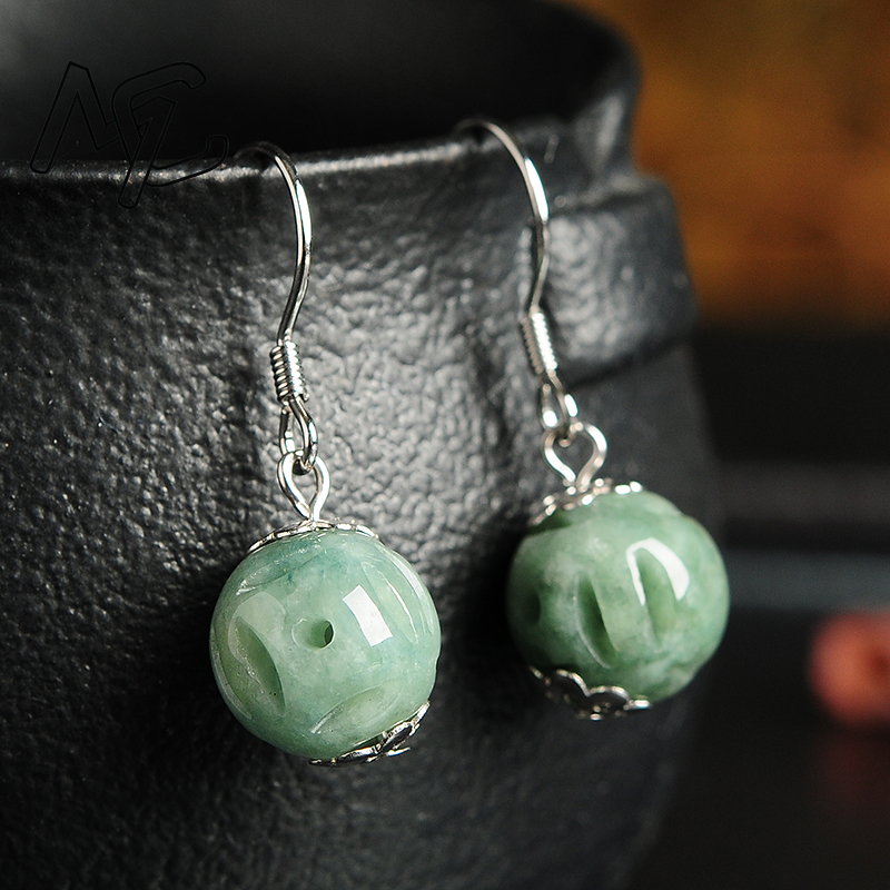 Natural Emerald Hollow Bead Ja - مراجعة Men Accessories Jewellery وسعره