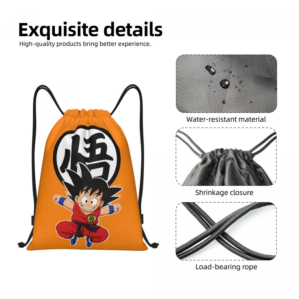 DBZ G-Gokues Cartoon Drawstrin - مراجعة Men Accessories Shop وسعره