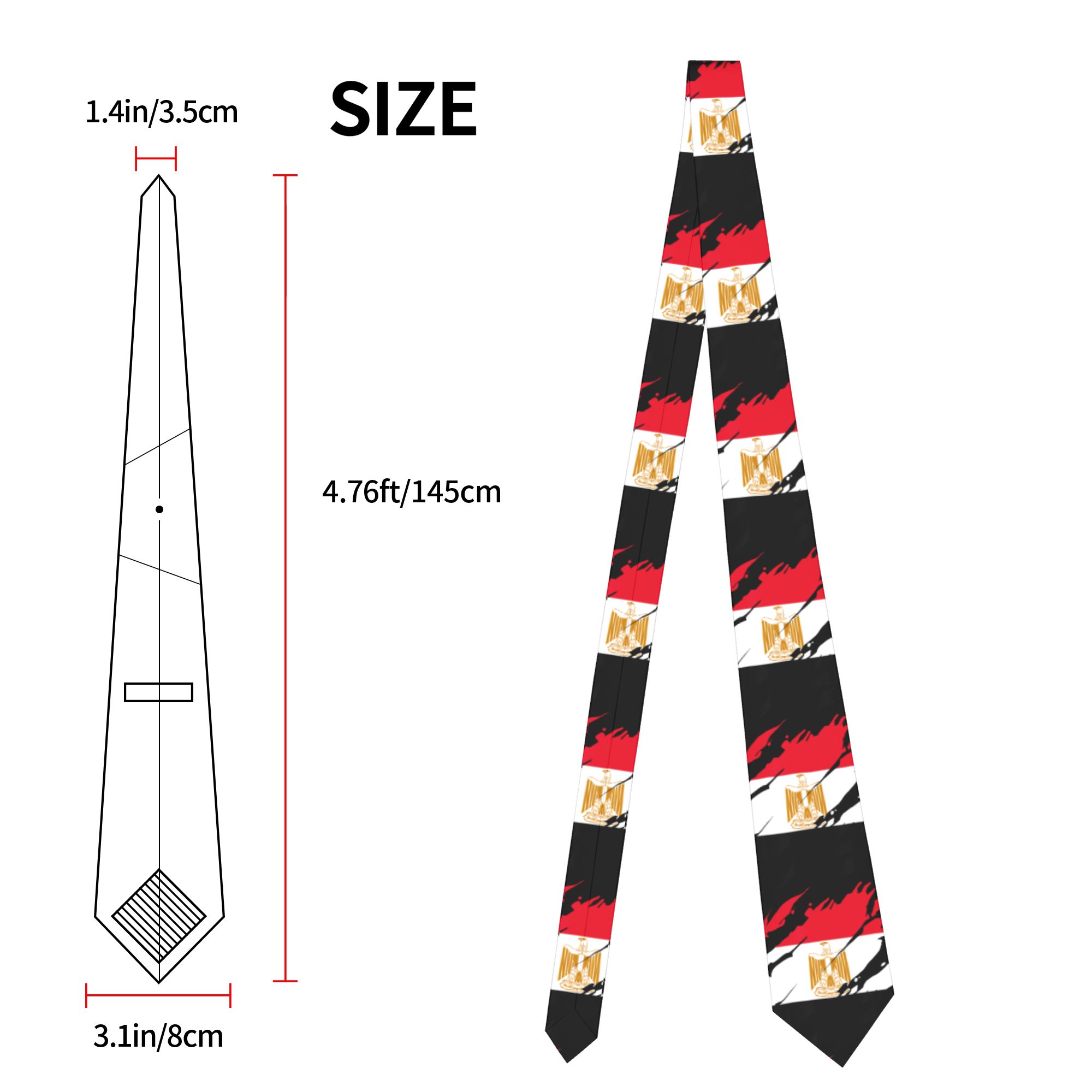 Egypt Egyptian Flag Necktie Un - مراجعة Men Accessories Egypt وسعره