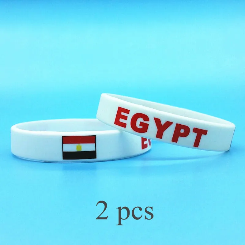 2pcs Egypt Flag Silicone Brace - مراجعة Men Accessories Egypt وسعره