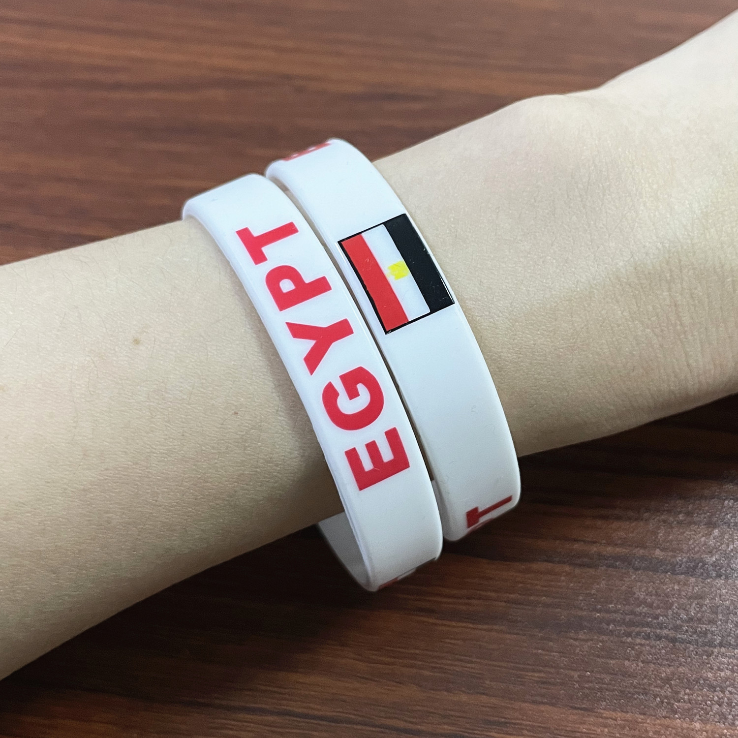 2pcs Egypt Flag Silicone Brace - مراجعة Men Accessories Egypt وسعره