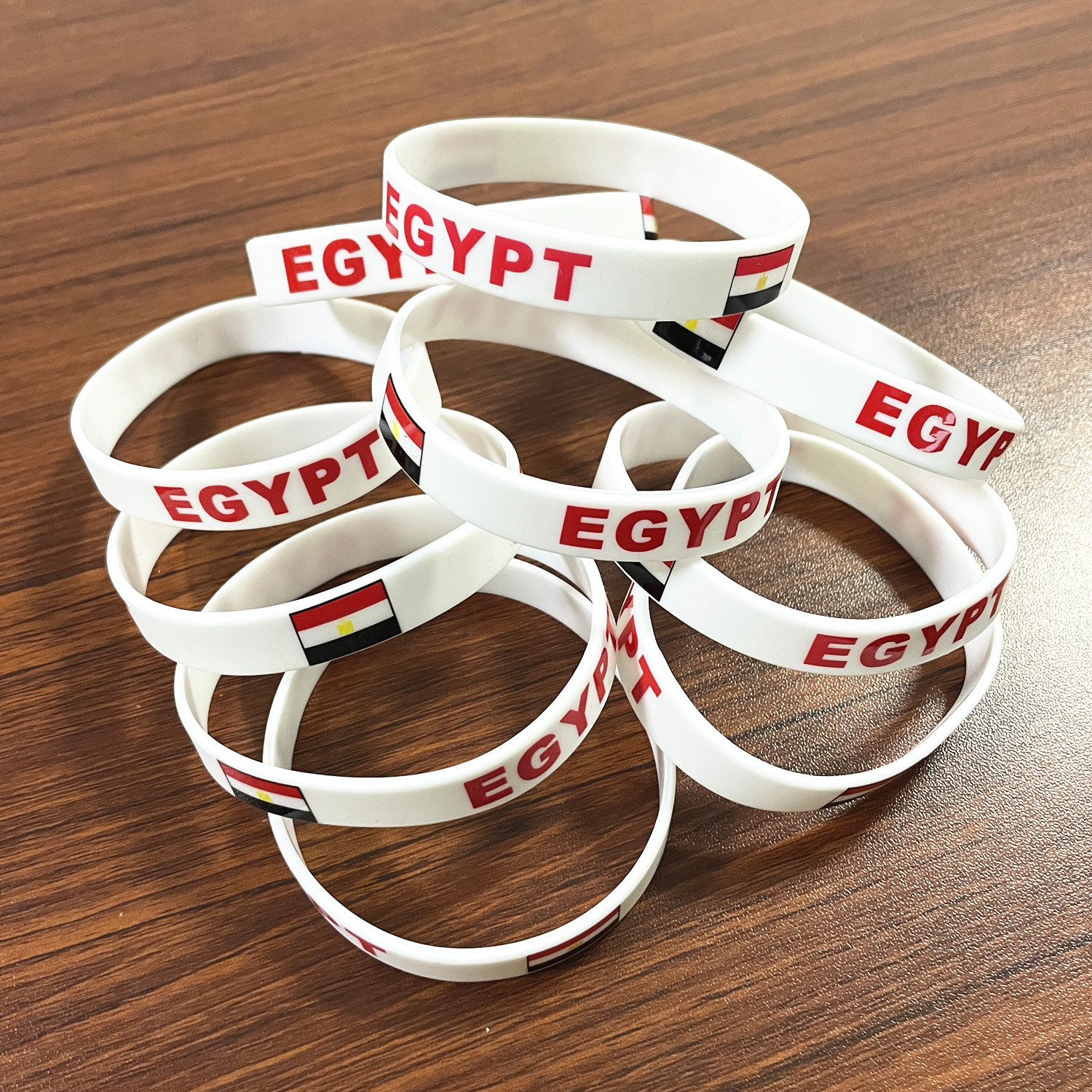 2pcs Egypt Flag Silicone Brace - مراجعة Men Accessories Egypt وسعره