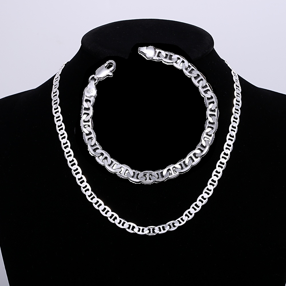 Luxury designer 925 Sterling S - مراجعة Men Accessories Chain And Bracelet وسعره