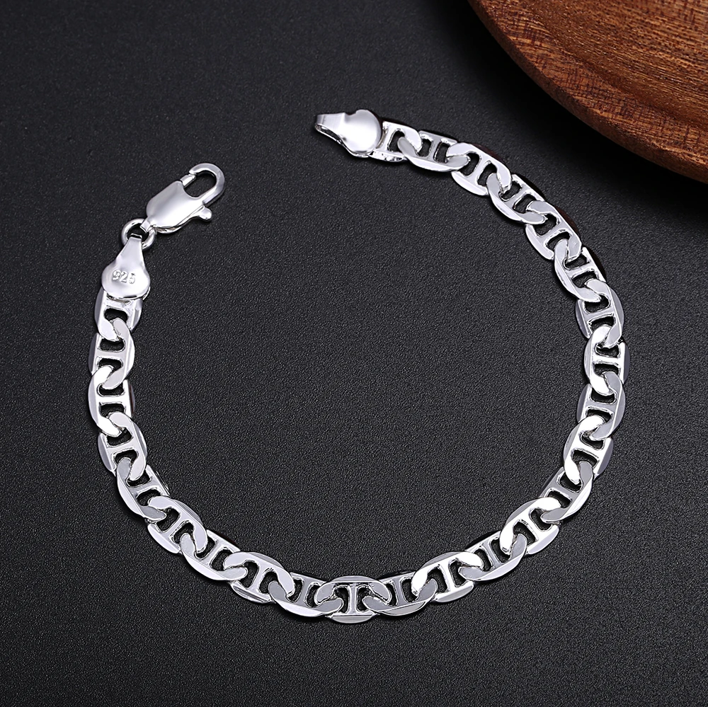 Luxury designer 925 Sterling S - مراجعة Men Accessories Chain And Bracelet وسعره