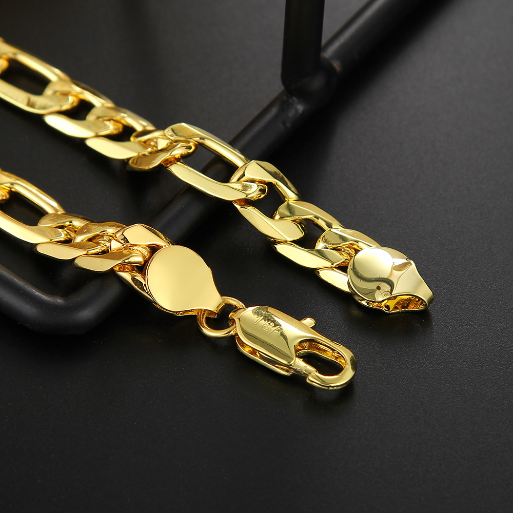 925 sterling Silver 18K gold C - مراجعة Men Accessories Chain And Bracelet وسعره
