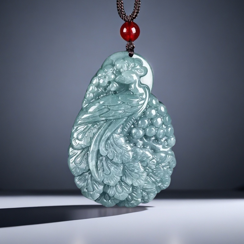Natural A-goods Jadeite Blue W - مراجعة Men Accessories Jewellery وسعره